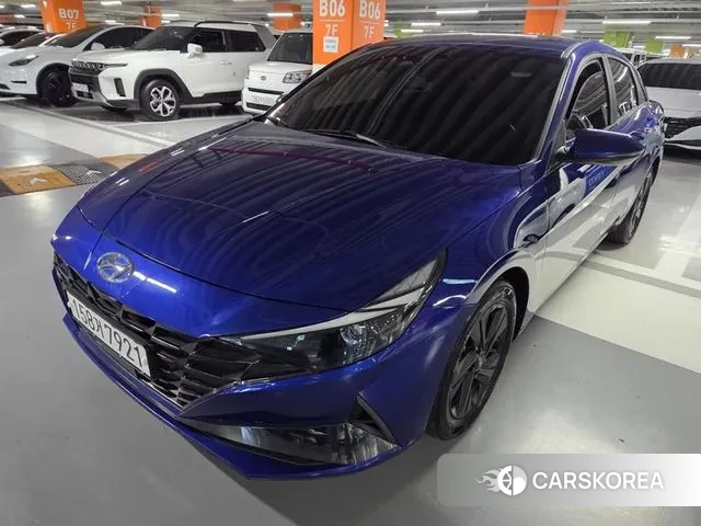 Hyundai Avante Hybrid (CN7) 2021 Синий из Кореи