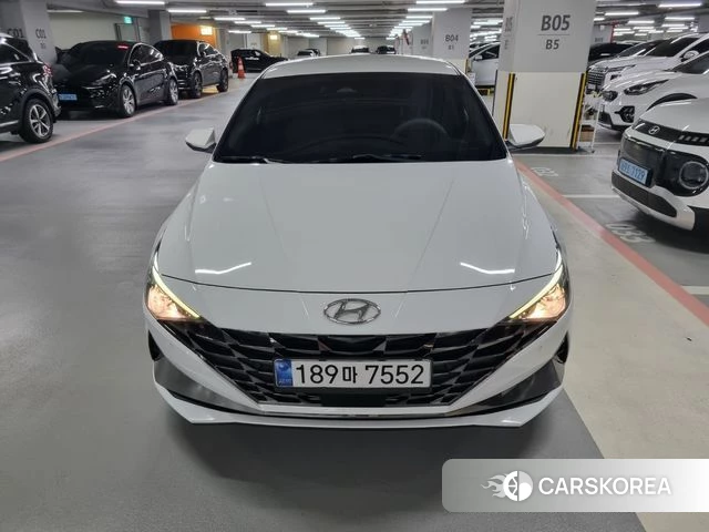 Hyundai Avante (CN7) 2020 Белый из Кореи