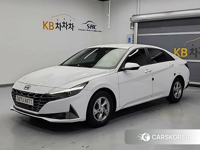 Hyundai Avante (CN7) 2021 Белый из Кореи