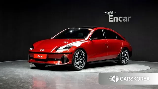 Hyundai Ionic 6 2022 Красный из Кореи