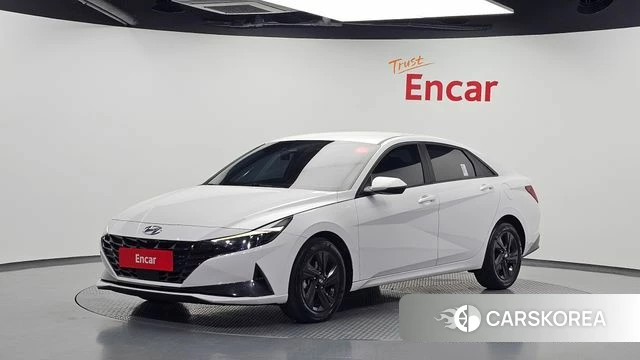 Hyundai Avante (CN7) 2023 Белый из Кореи