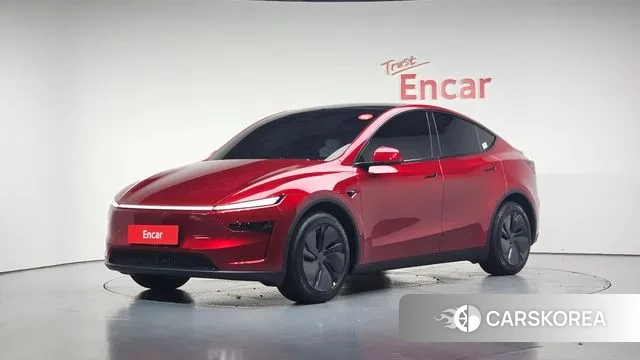 Tesla Model Y 2025 Красный из Кореи