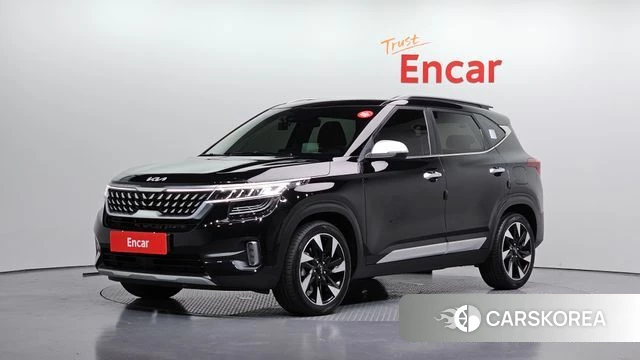 Kia Seltos 2021 Черный из Кореи
