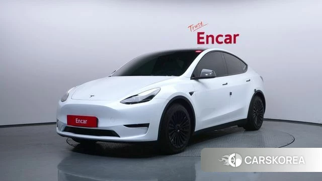 Tesla Model Y 2023 Белый из Кореи