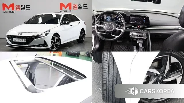 Hyundai Avante (CN7) 2020 Черный из Кореи