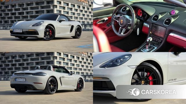 Porsche 718 Boxster 2022 Серебристо-серый из Кореи