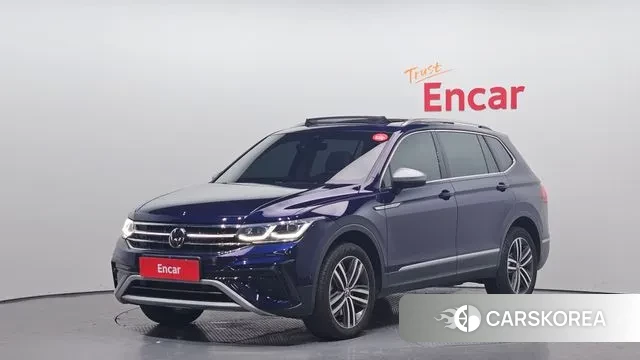 Volkswagen Tiguan Allspace 2023 Синий из Кореи