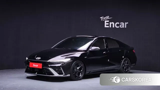 Hyundai The New Avante Hybrid (CN7) 2025 Черный из Кореи