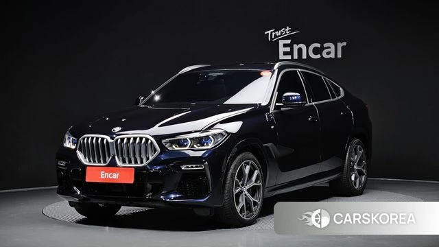BMW X6 (G06) 2021 Черный из Кореи
