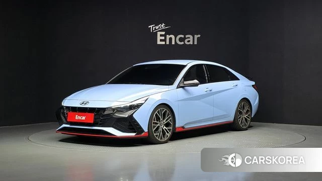 Hyundai Avante (CN7) 2022 Небесно-голубой из Кореи