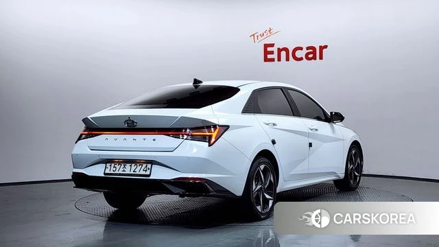 Hyundai Avante (CN7) 2020 Белый из Кореи