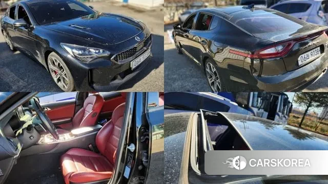 Kia Stinger 2018 Черный из Кореи