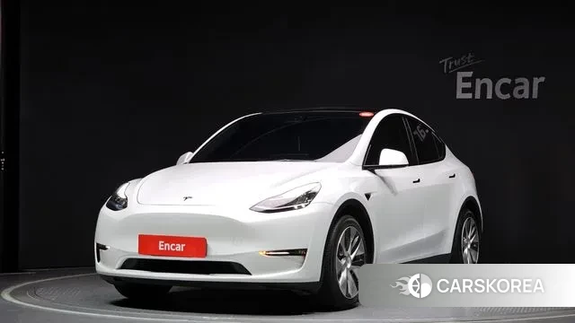 Tesla Model Y 2021 Белый из Кореи