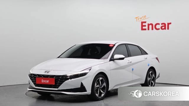 Hyundai Avante (CN7) 2023 Белый из Кореи