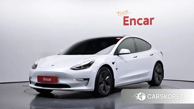 Tesla Model 3 2021 Белый из Кореи