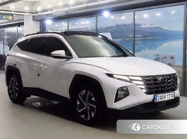 Hyundai Tucson Hybrid (NX4) 2020 Белый из Кореи