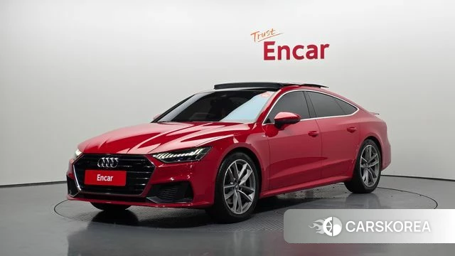 Audi A7 (4K) 2020 Красный из Кореи