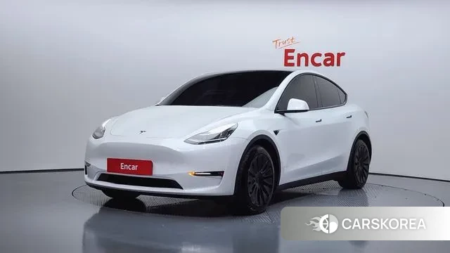 Tesla Model Y 2022 Белый из Кореи