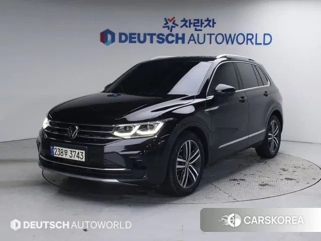 Volkswagen Tiguan second Generation 2023 Черный из Кореи