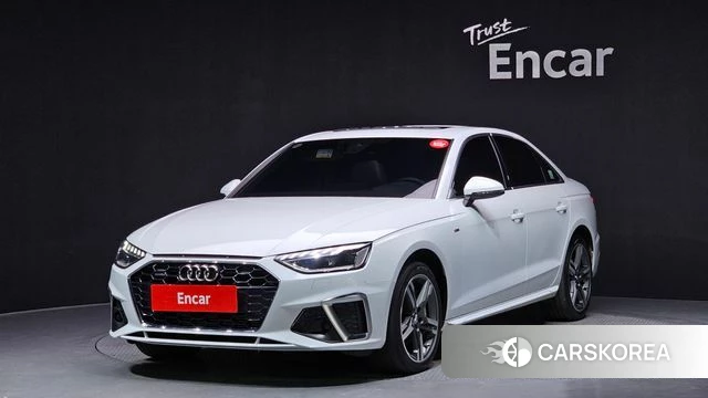 Audi A4 (B9) 2021 Белый из Кореи