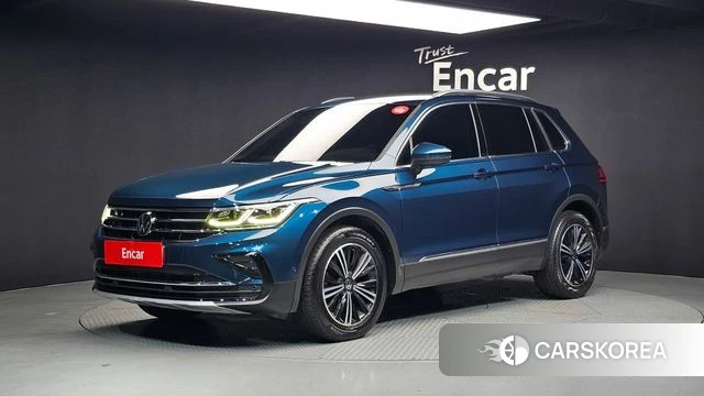 Volkswagen Tiguan second Generation 2022 Синий из Кореи