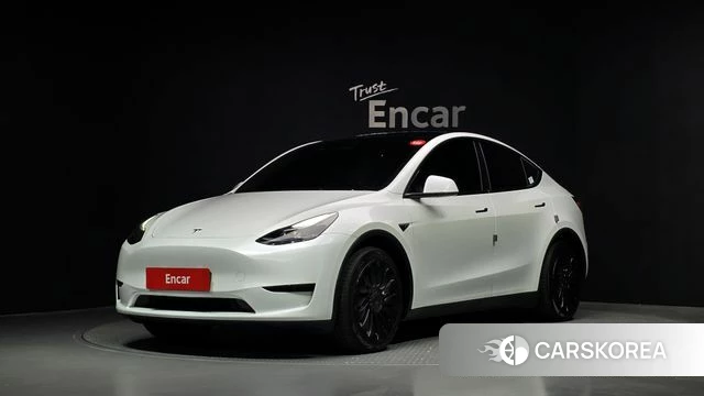 Tesla Model Y 2023 Белый из Кореи