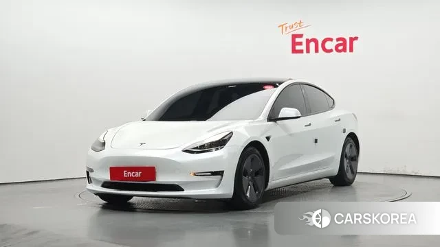 Tesla Model 3 2021 Белый из Кореи