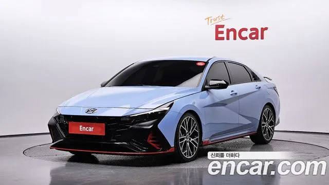 Hyundai Avante (CN7) 2023 Небесно-голубой из Кореи