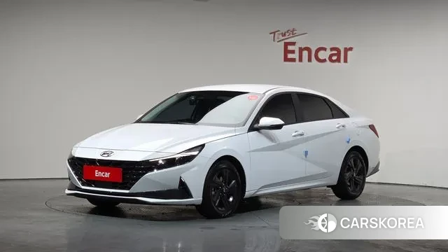 Hyundai Avante Hybrid (CN7) 2022 Белый из Кореи