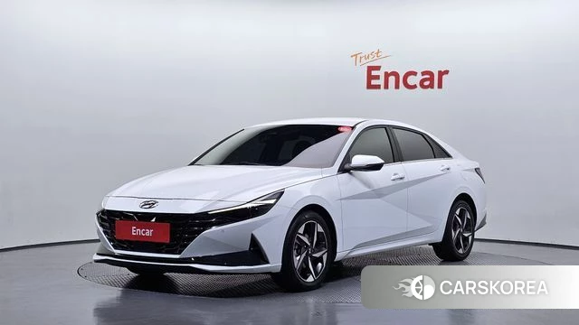 Hyundai Avante (CN7) 2022 Белый из Кореи