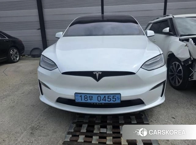 Tesla Model X 2023 Белый из Кореи