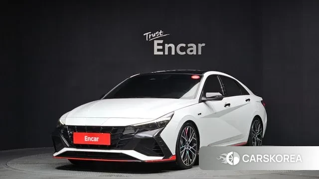 Hyundai Avante (CN7) 2021 Белый из Кореи