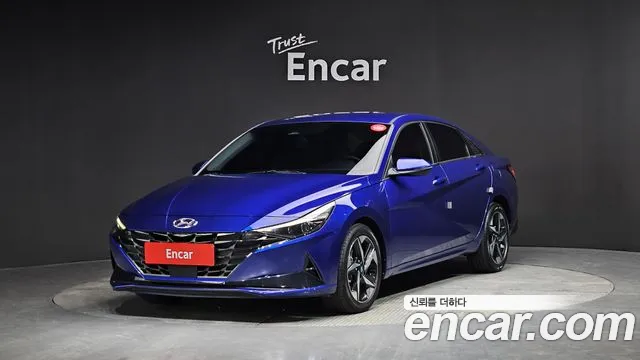 Hyundai Avante (CN7) 2020 Синий из Кореи