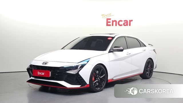 Hyundai Avante (CN7) 2022 Белый из Кореи