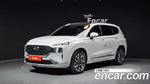 Hyundai The New Santa Fe 2021 Серебристо-серый из Кореи