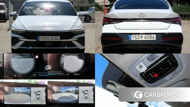 Hyundai The New Avante (CN7) 2023 Белый из Кореи