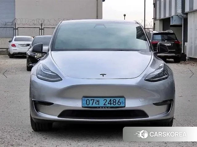 Tesla Model Y 2021 Белый из Кореи