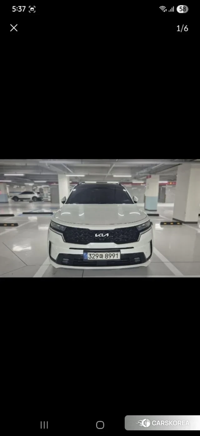 Kia Sorento 4th Generation 2021 Белый из Кореи