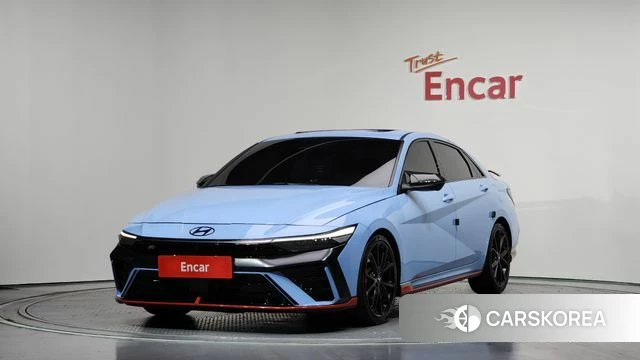 Hyundai The New Avante (CN7) 2024 Небесно-голубой из Кореи