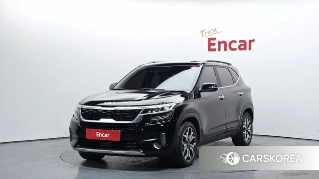 Kia Seltos 2021 Черный из Кореи