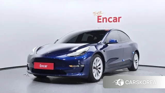 Tesla Model 3 2021 Синий из Кореи