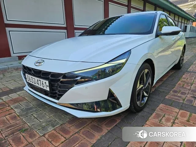 Hyundai Avante (CN7) 2020 Белый из Кореи