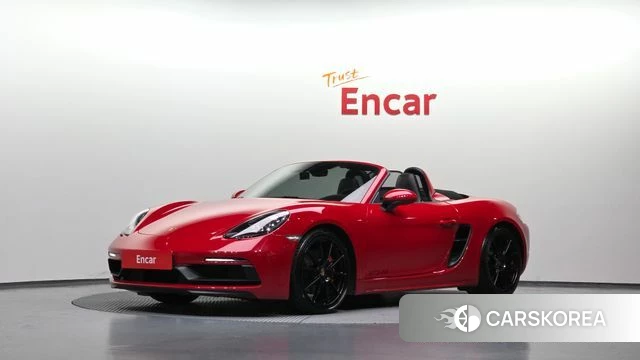Porsche 718 Boxster 2023 Красный из Кореи