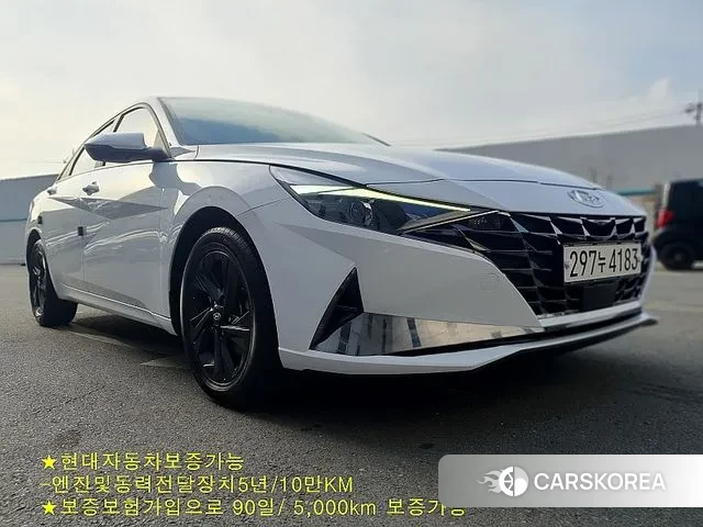 Hyundai Avante (CN7) 2022 Белый из Кореи