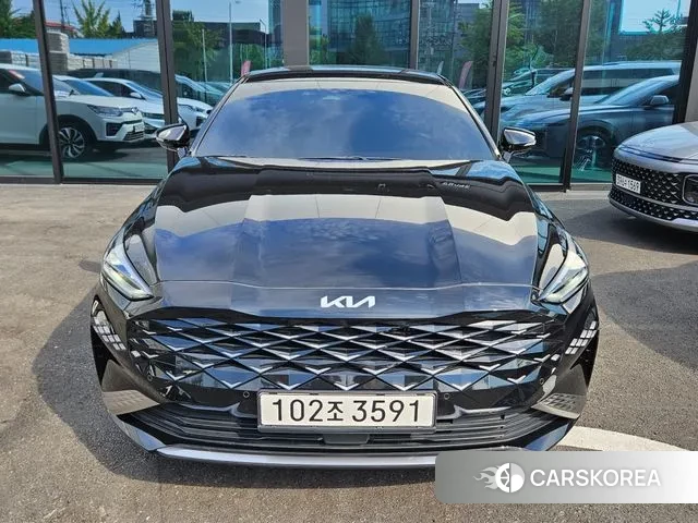 Kia K8 Hybrid 2021 Черный из Кореи