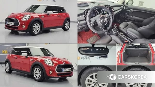 Mini Cooper 2021 Красный из Кореи
