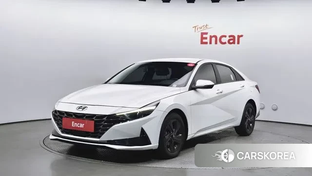 Hyundai Avante (CN7) 2022 Белый из Кореи