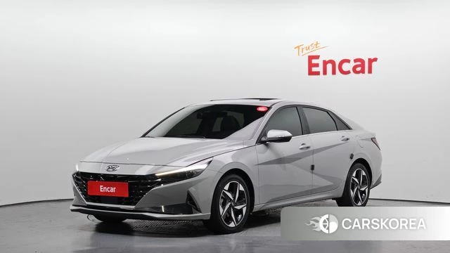 Hyundai Avante Hybrid (CN7) 2022 Серебристо-серый из Кореи