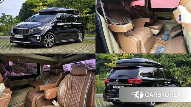 Kia The New Carnival 2018 Черный из Кореи