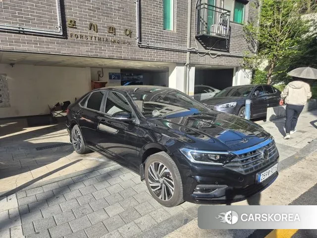 Volkswagen 7th Generation of Jetta 2021 Черный из Кореи